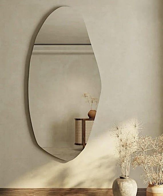 Tampa Irregular Mirror Home Decor , Asymmetrical Wall Mirror , Aesthetic Mirror Custom Design Mirror