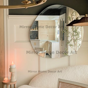 Asymmetrical Mirror Home Decor,Irregular Mirror,Aesthetic Mirror Wall Decor image 6