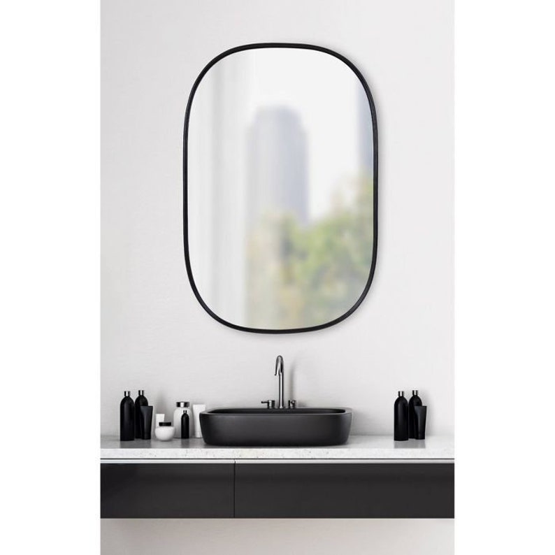 Rectangle Wall Mirror Irregular Home Mirror Asymmetric Home Design Mirror Aesthetic Decor Wall Art image 4