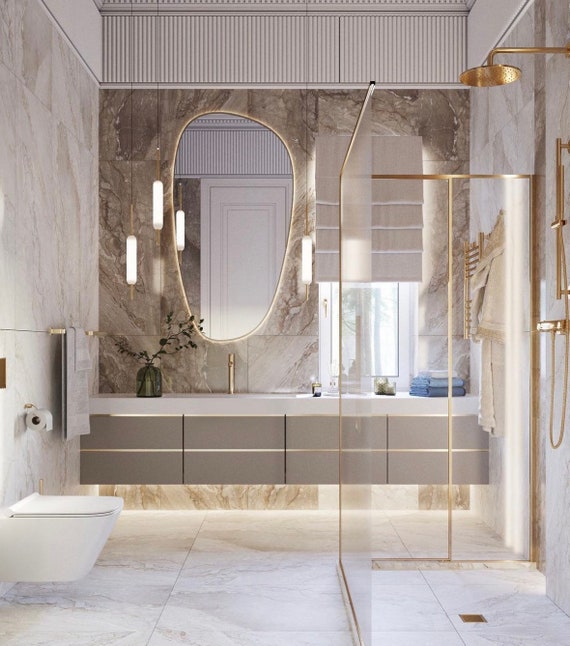 Asymmetrical Mirror Home Decor Aesthetic Mirror Wall Mirror Irregular Mirror Home Design