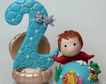 Custom Birthday candle/ Candle for party/character candle/#ponyo