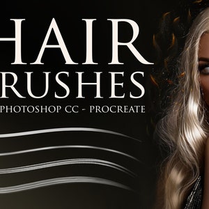 Hair Brushes for Photoshop and Procreate