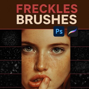 Fräknarpenslar för Photoshop och Procreate