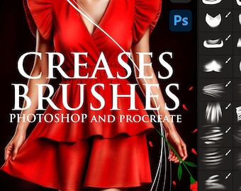 Creases Brushes for Photoshop and Procreate