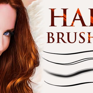 Hair Brushes for Photoshop and Procreate