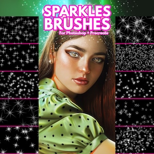 Sparkles Brushes for Photoshop and Procreate