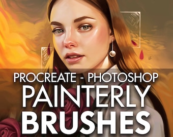 Painterly Brushes for Photoshop and Procreate