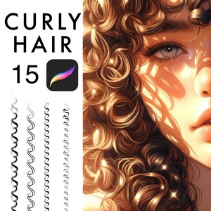 Curly Hair Brushes for Procreate
