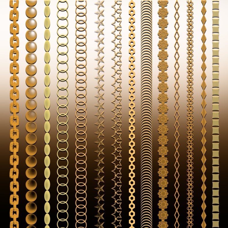 59 Procreate Jewelry Brushes, Necklace Brushes, Chain Brushes, Choker ...