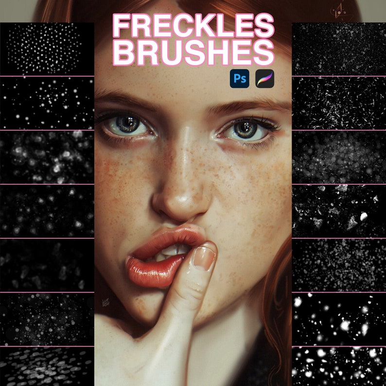 Freckles Brushes for and Procreate Etsy