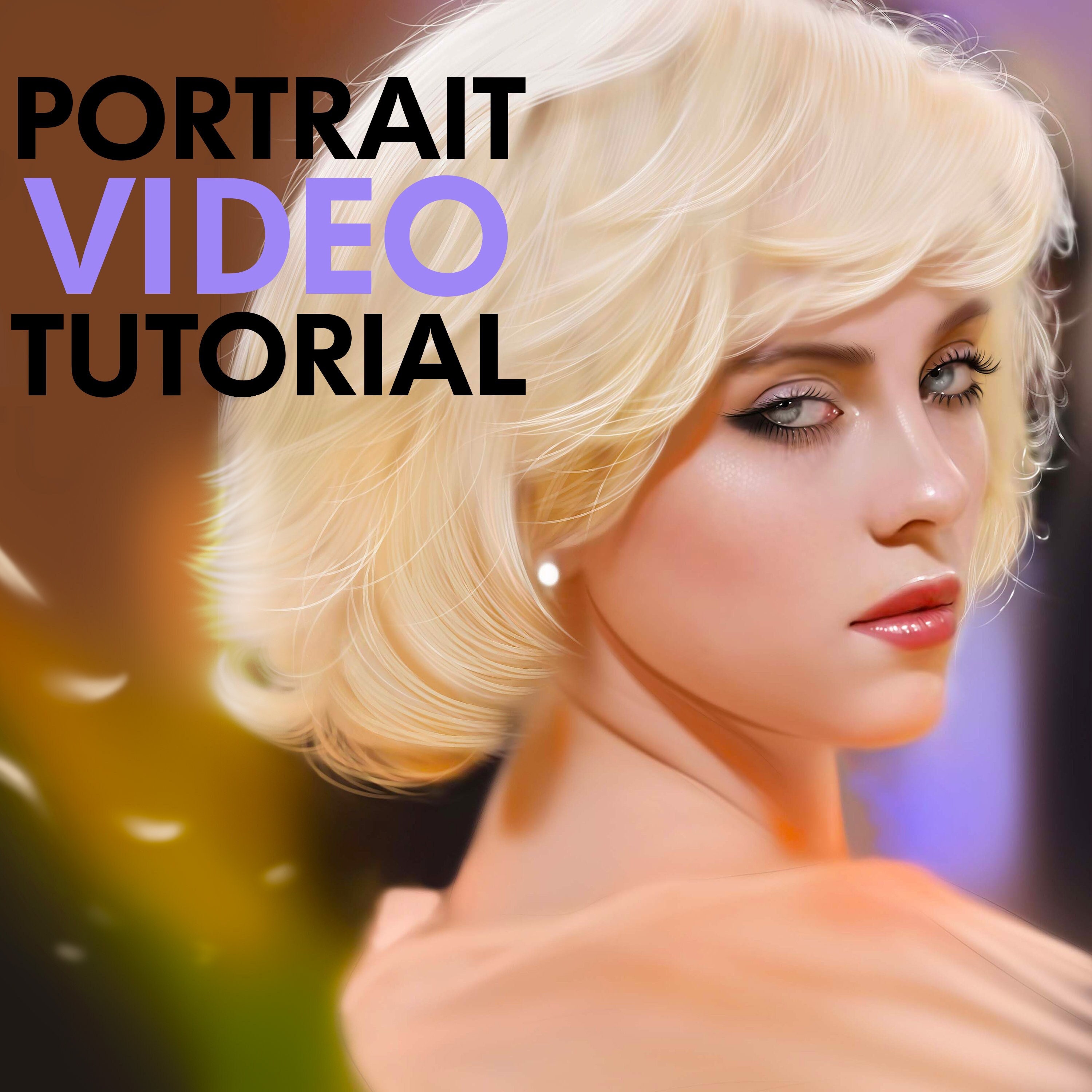 Portrait Painting in Photoshop Video Tutorial - Etsy
