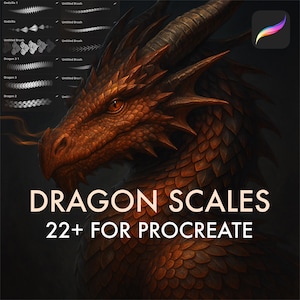 Dragon Scale Brushes for Procreate. Dragon Scale Stamps. Dragon Scale. Dragon Scales Procreate