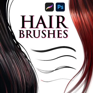 Hair Brushes for Photoshop and Procreate