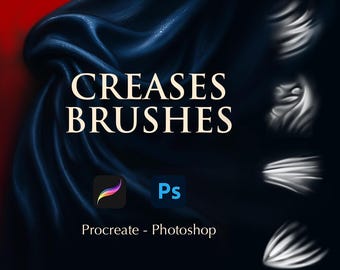 Creases Brushes for Photoshop and Procreate