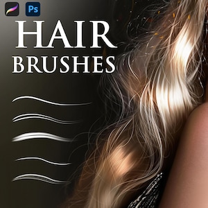 Hair Brushes for Photoshop and Procreate