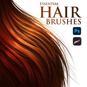Hair Brushes for Photoshop and Procreate