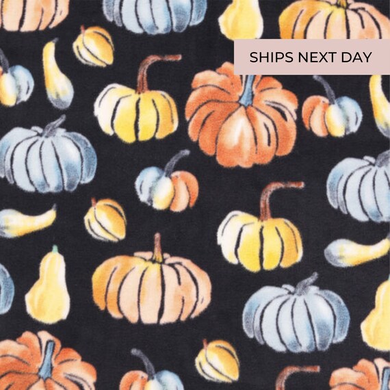 Pumpkin fleece fabric hotsell