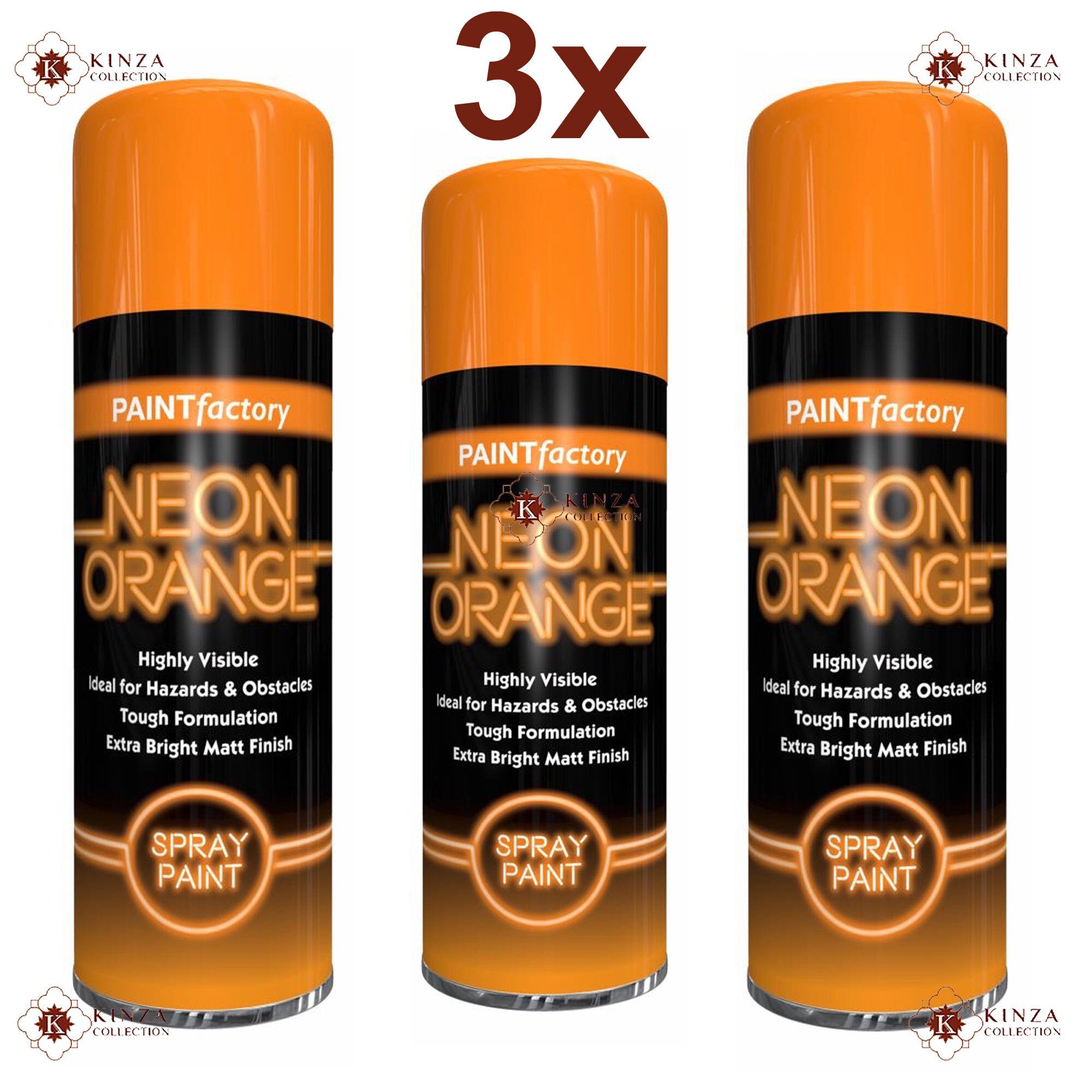 Paint Factory 200ml Orange Fluorescent Bright Neon Spray Etsy