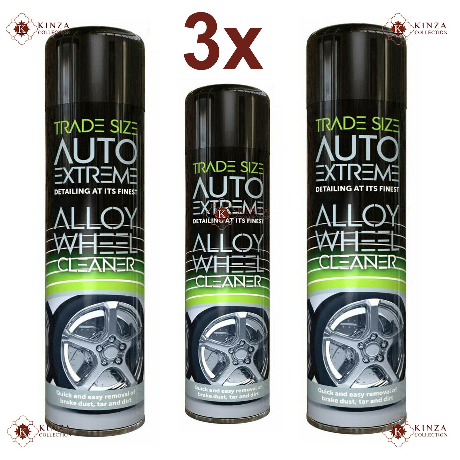 Auto Extreme 3 x Trade Size Alloy Wheel Cleaner Spray Quick Etsy