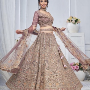 Lehenga Choli Readymade Embroidery Wedding  Lehenga Choli For Women Designer Choli Indian Bride Reception Engagement Lehnga Choli Purple