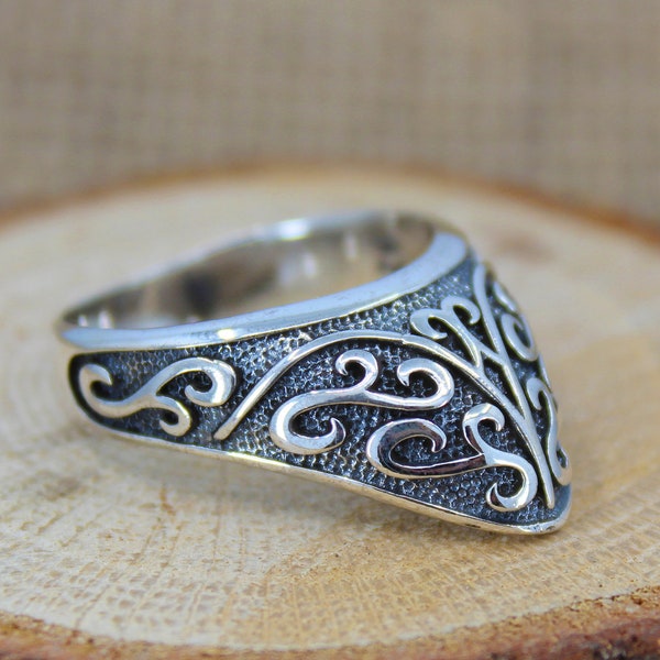 Turkish Ottoman Thumb Ring Solid 925 Sterling Silver Men's Ring IYI Kayi Tribe Dirilis Ertugrul Ring Archer Bowman Ring