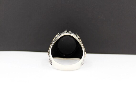 Solid 925 Sterling Silver Scorpion Ring With Onyx Stone - Men's Size 9.5, Made In Turkey - View #5