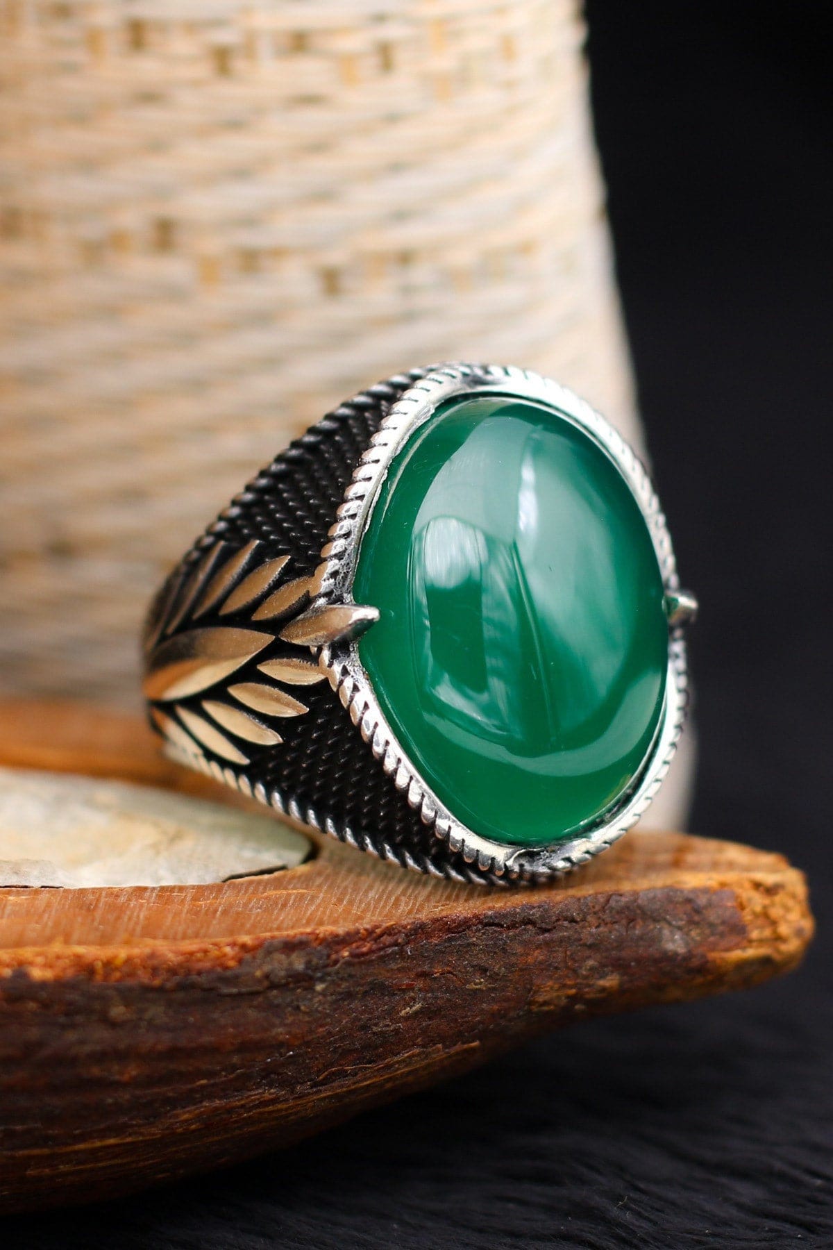 Anello Con Giada Verde Black Friday Outlet - Foto 6