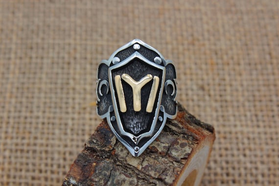Solid 925 Sterling Silver IYI Kayi Tribe Archer Thumb Ring For Men | Adjustable Size (US 10.5-14) | Turkish Made, Gift Box - View #11