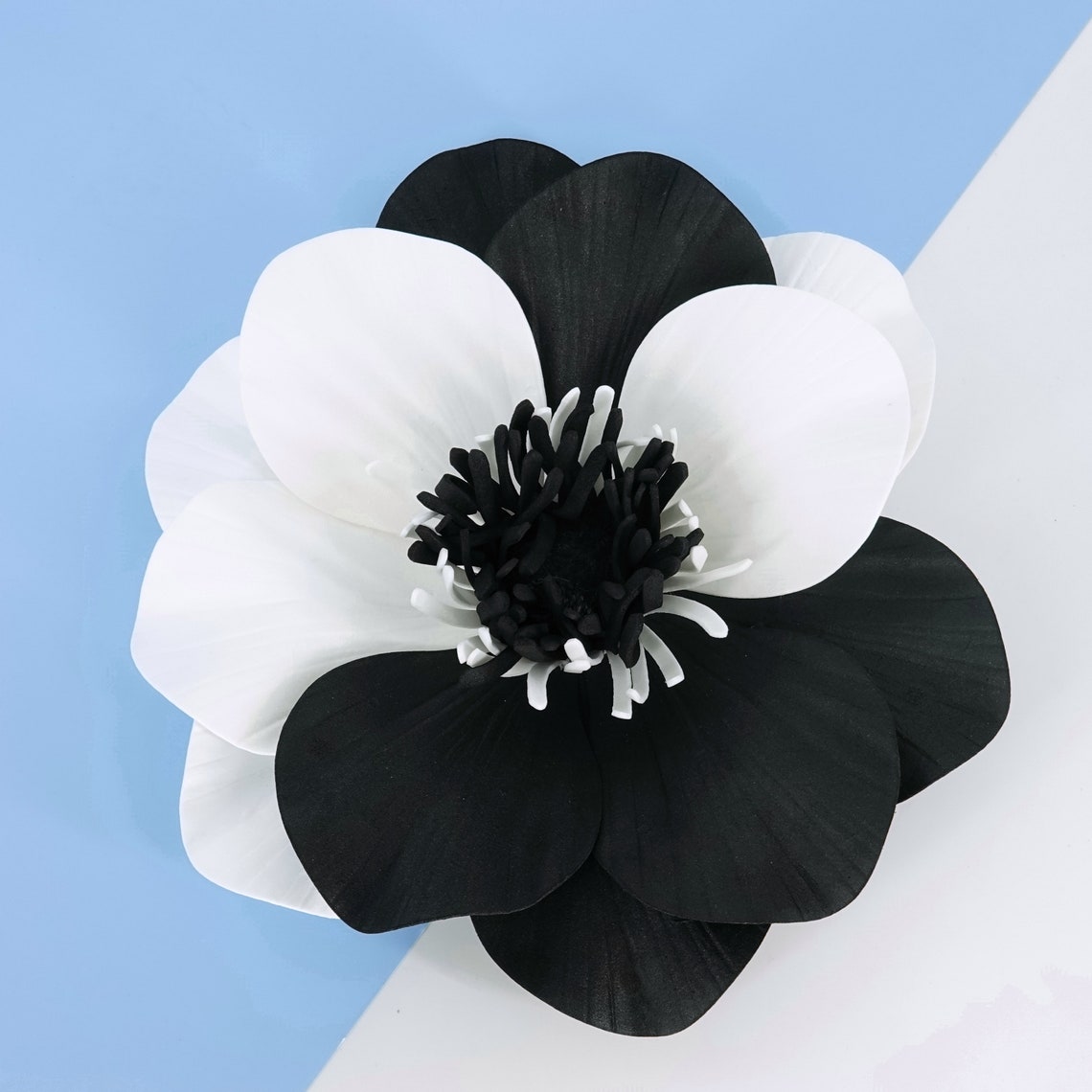 S/W ANEMONE Wandblume Hintergrund für Kindergarten Blumen ...