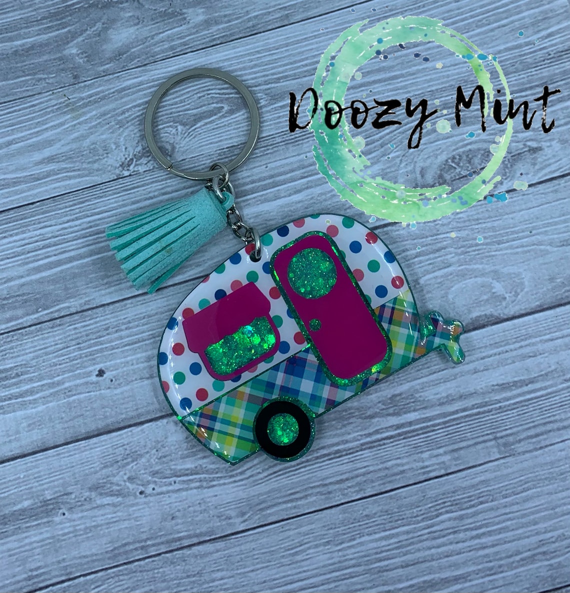 Porte-clés Camping-car Vintage Métal Porte-clés Caravane Vintage BNREOZA - Lot De 2, Alliage Métal, Cadeau Camping Accessoire Remorque Voyage Cadeau