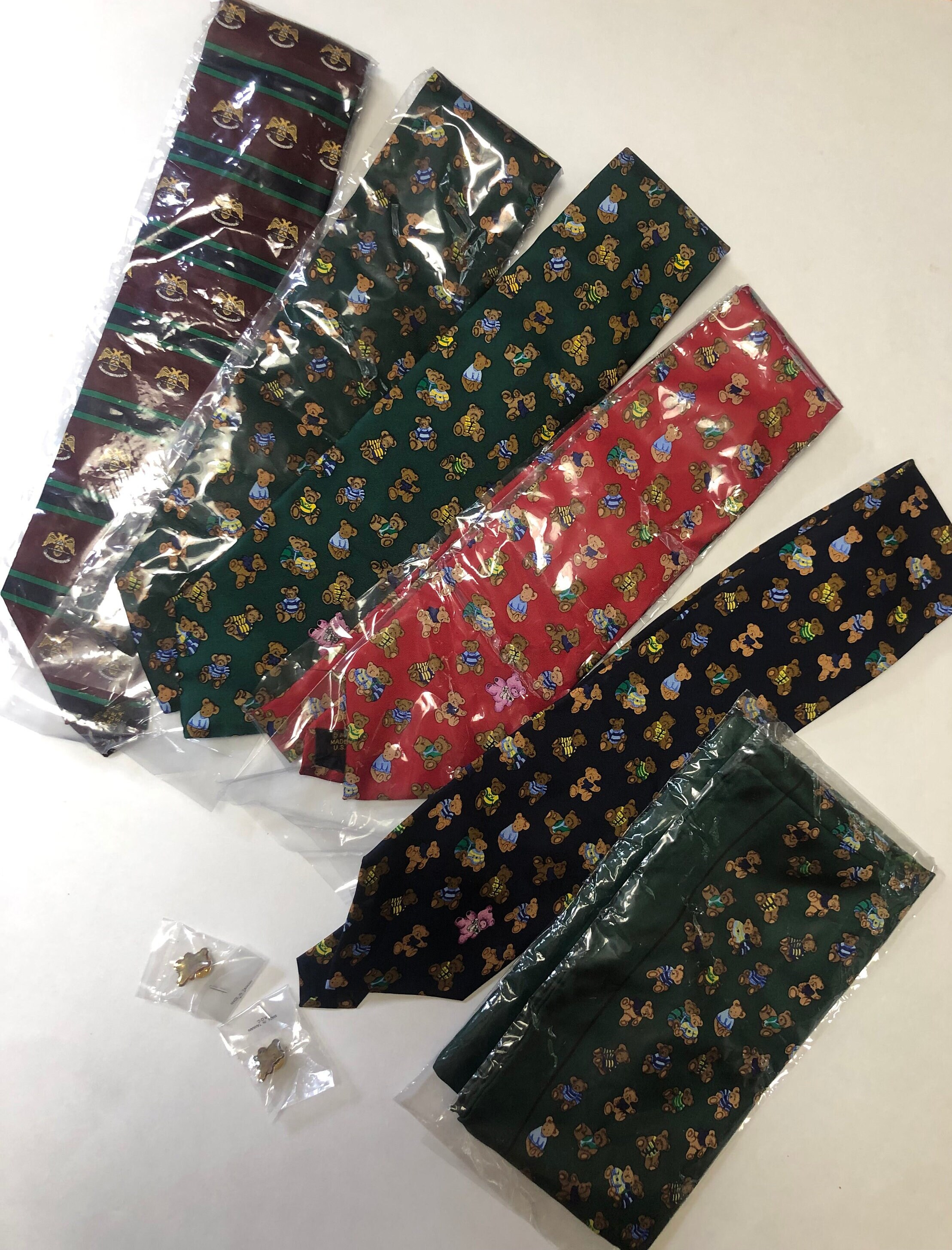 Cravate En Soie Alynn Neckwear - Motif Patchwork Abstract - Longueur 60" (152 Cm) - Occasion