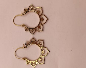 Designer handmade unique hoop earrings