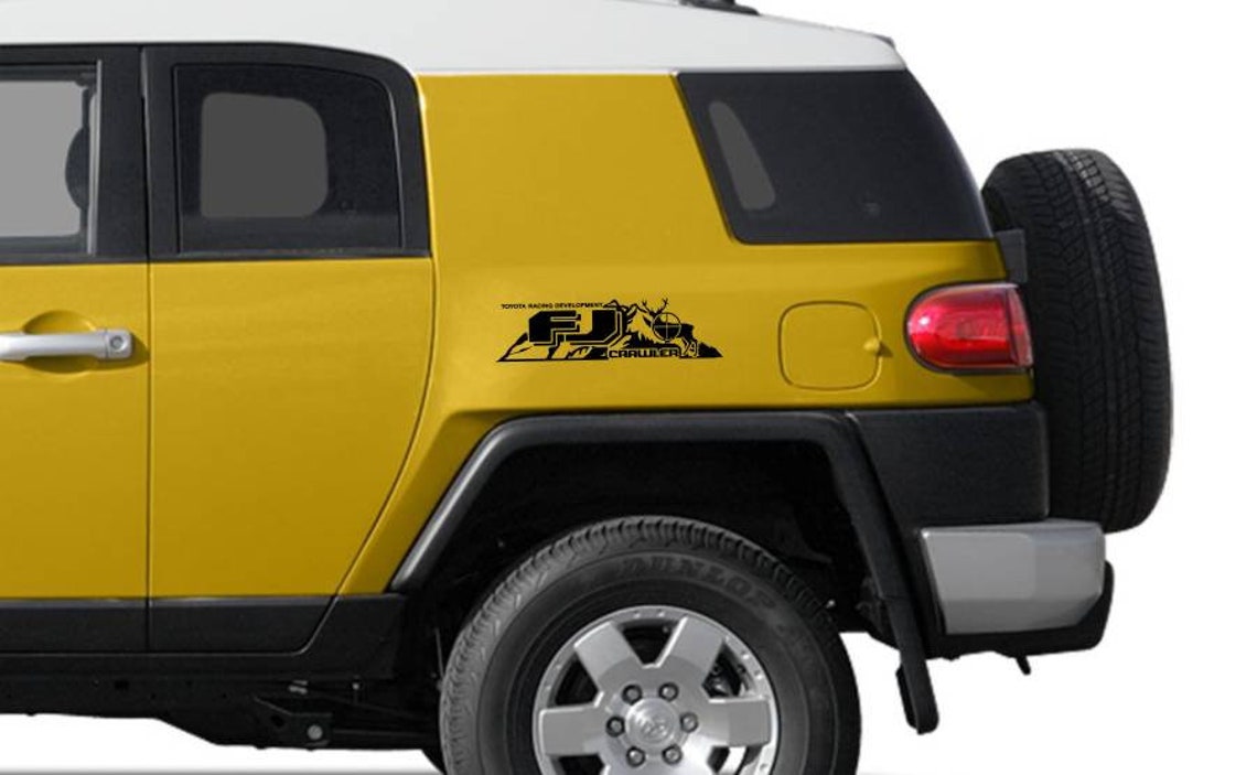 TOYOTA FJ CRUISER 2pcs vinyl decals stickers logo high Etsy