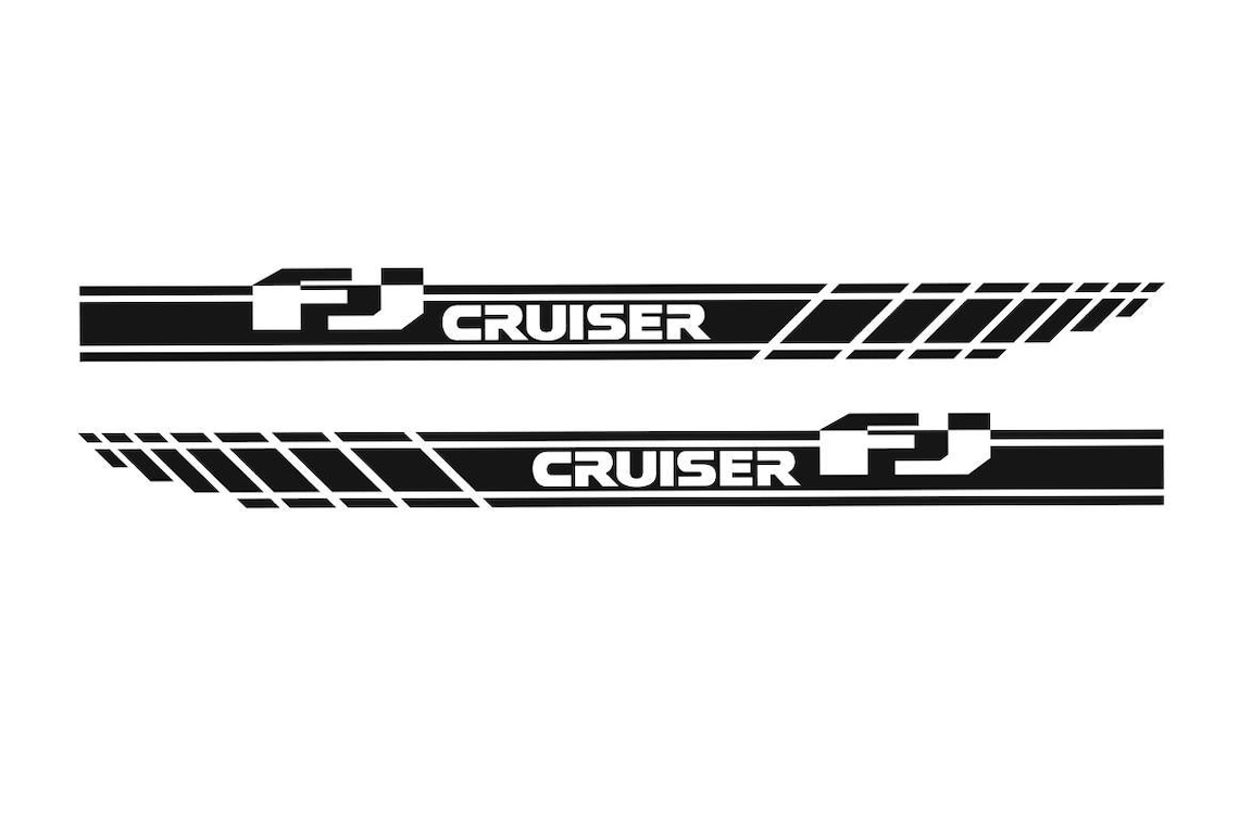 TOYOTA FJ CRUISER 2pcs stripes vinyl decals stickers logo Etsy