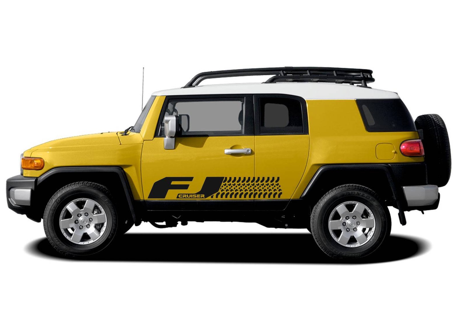 TOYOTA FJ CRUISER 2pcs stripes vinyl decals stickers logo Etsy