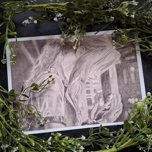 Final Fantasy VII: Aerith Gainsborough / Stampa A4 Carta a grana media 220 g/m2 100 libbre (fan art)