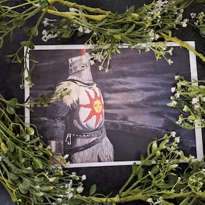Solaire von Astora: Dark Souls / A4 Druck 220g/m2 100lb Papier mit mittlerer Körnung (Fan Art)