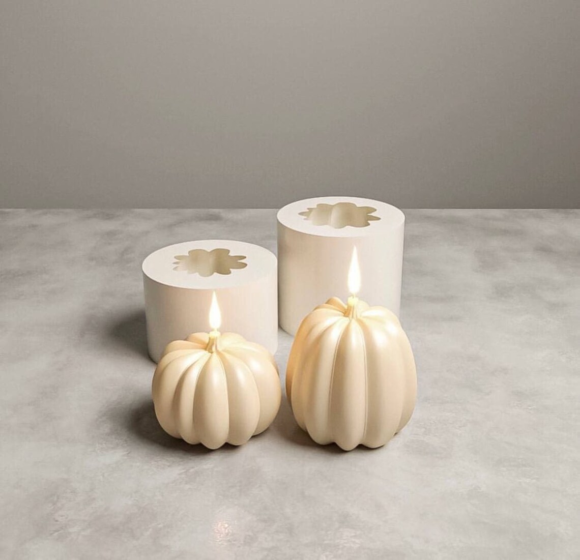 NEW halloween Pumpkin SET Candle Molds Etsy