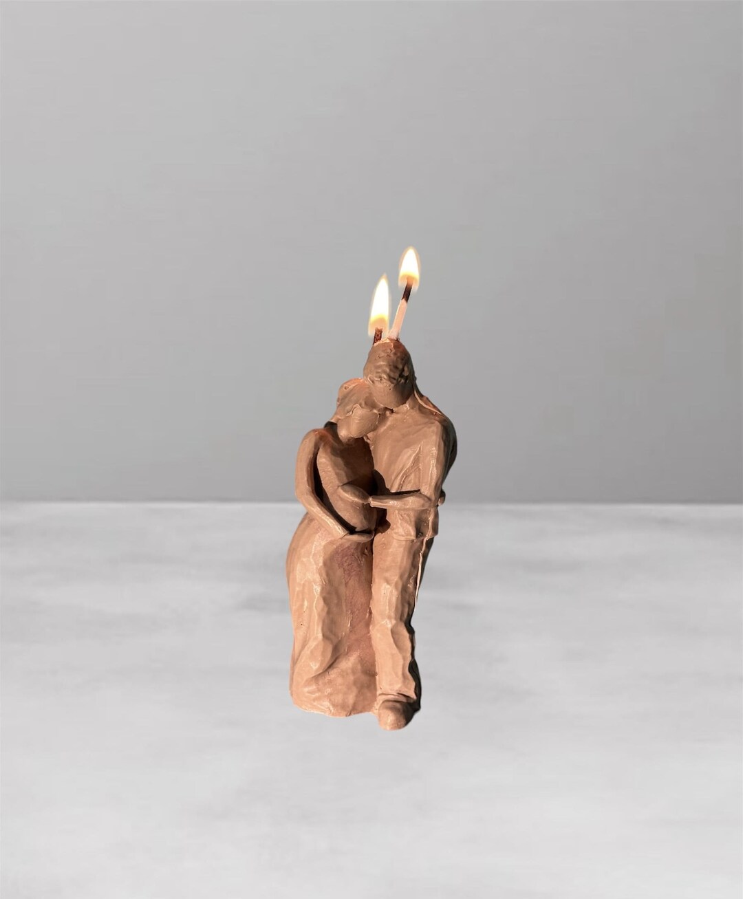 Pregnant Couple Silicone Mold Torque Candle Mould Pregnant Women Candle