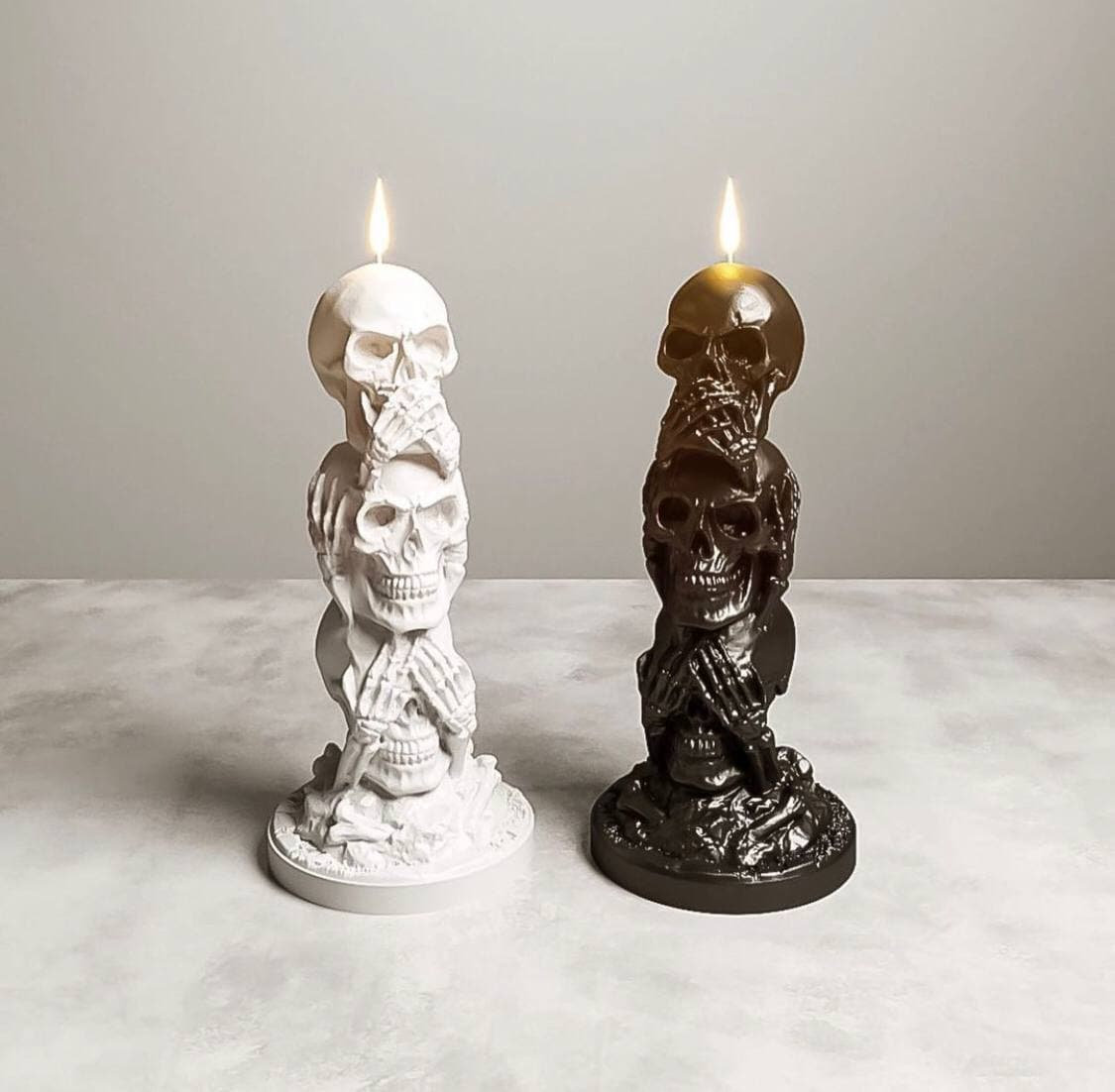 3D skulls Mold Candle Mold silicone molds 13.4cm 52 Etsy