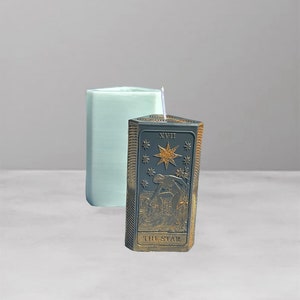 The Star siliconen mal Tarotkaart 3D kaars mal maanstanden mal altaar ritueel spirituele hars mal hekserij manifestatie Wicca mal