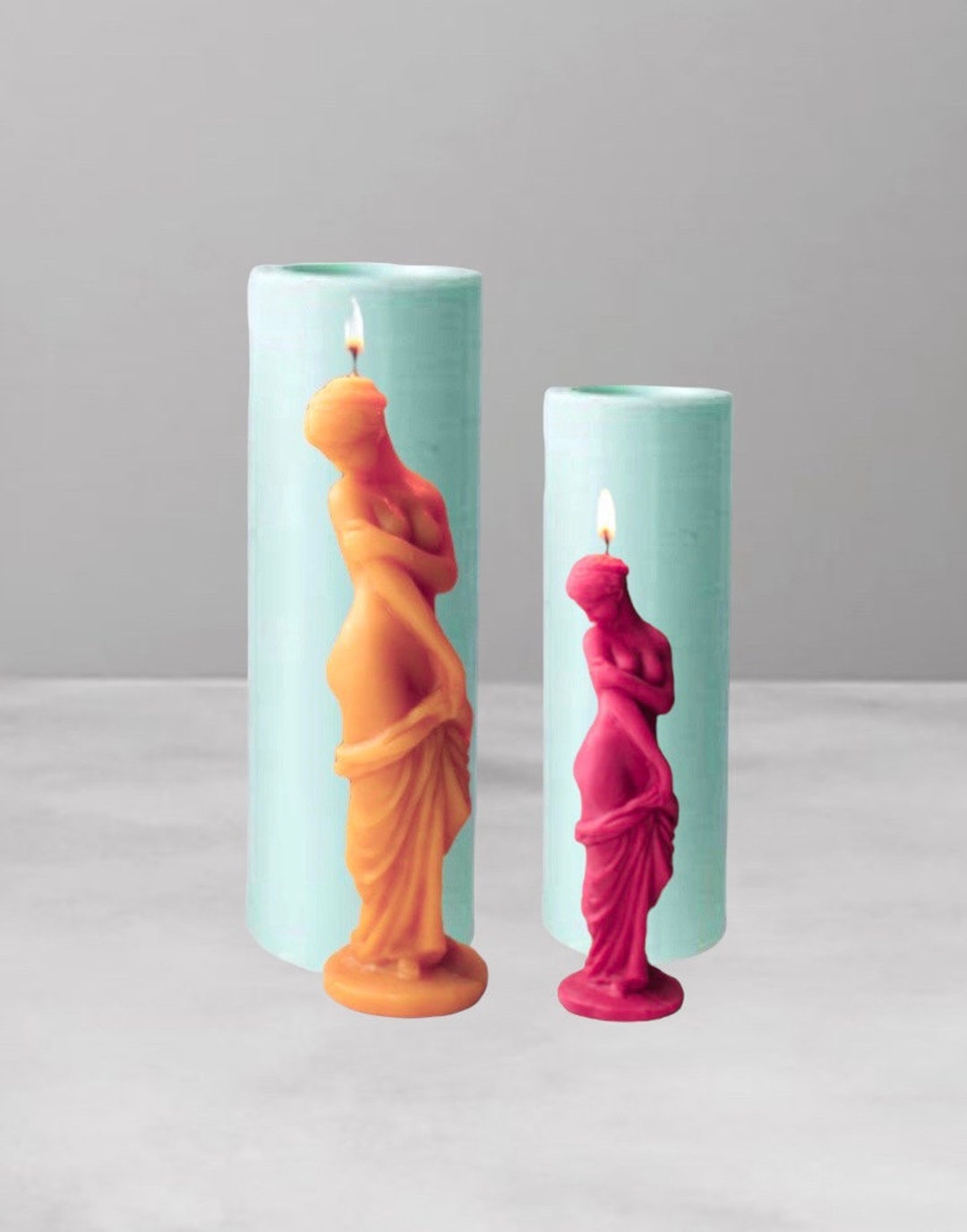 Goddess Candle Mold, Venus Body Candle, Statue Candle 21 Cm 8.2 Tall