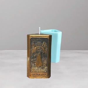 Temperance tarotkaart kaars mal Handgemaakte siliconen mallen Tarot kaars maken esoterische kaars mal Occulte hars mal Gothic mallen dierenriem