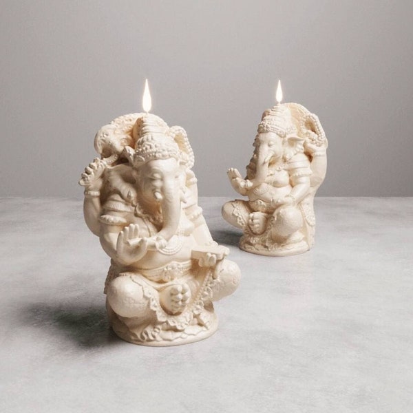 XL Mold of “Ganesha”, Mold for Candles/soap handmade/ gypsum/ resin, Unity candle form, Silicone Mold "Ganesh", indiand god mold