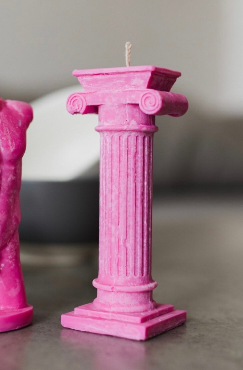 3D Pillar Candles Mold Marble Pillar Roman Orders Shape Etsy