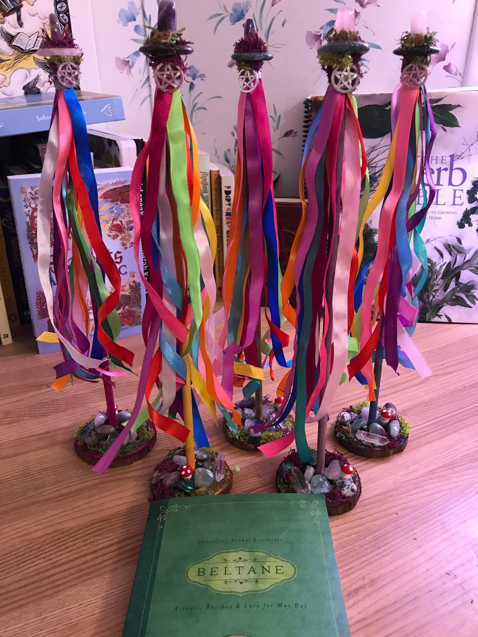 Mini Maibaum Fr Beltane Maibume Kleine Maibaum Altar Maypole | Etsy