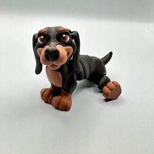 Dachshund, 3D printed Dachshund, baby Dachshund, multicolored dog