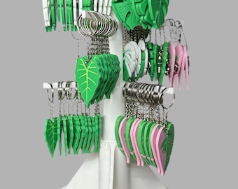 Collapsible Keychain Display, 3D Printed Event Organizer