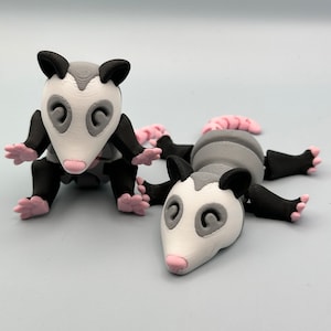 Possum, 3D printed possum, baby possum, multicolored possum