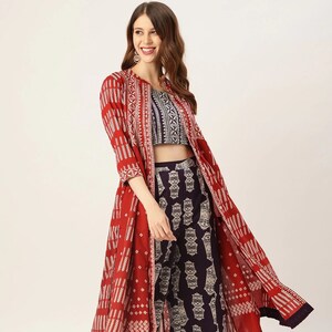 Chic top ethnic wear